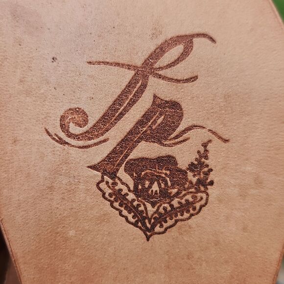 Free People Leather Ankle Cuff Thong Sandals Tan Size 8.5 - Picture 6 of 7